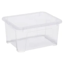 Boîte en plastique 24 L Kaze transparent