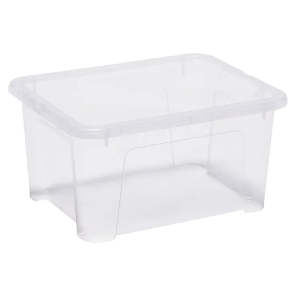 Boîte en plastique 24 L Kaze transparent
