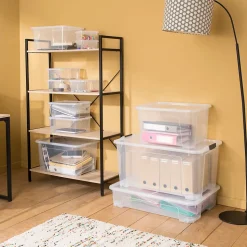 Boîte en plastique 45 L Kaze transparent