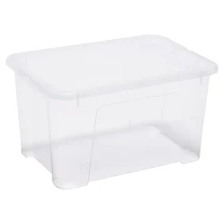 Boîte en plastique 45 L Kaze transparent
