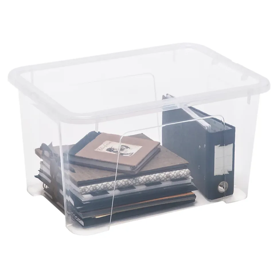 Boîte en plastique 45 L Kaze transparent