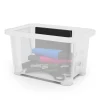 Boîte en plastique 1 L Kaze transparent