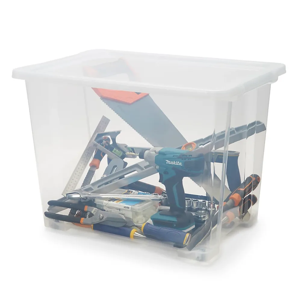 Boîte en plastique 63 L Kaze transparent