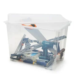 Boîte en plastique 63 L Kaze transparent