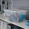 Boîte en plastique 43 L Kaze transparent