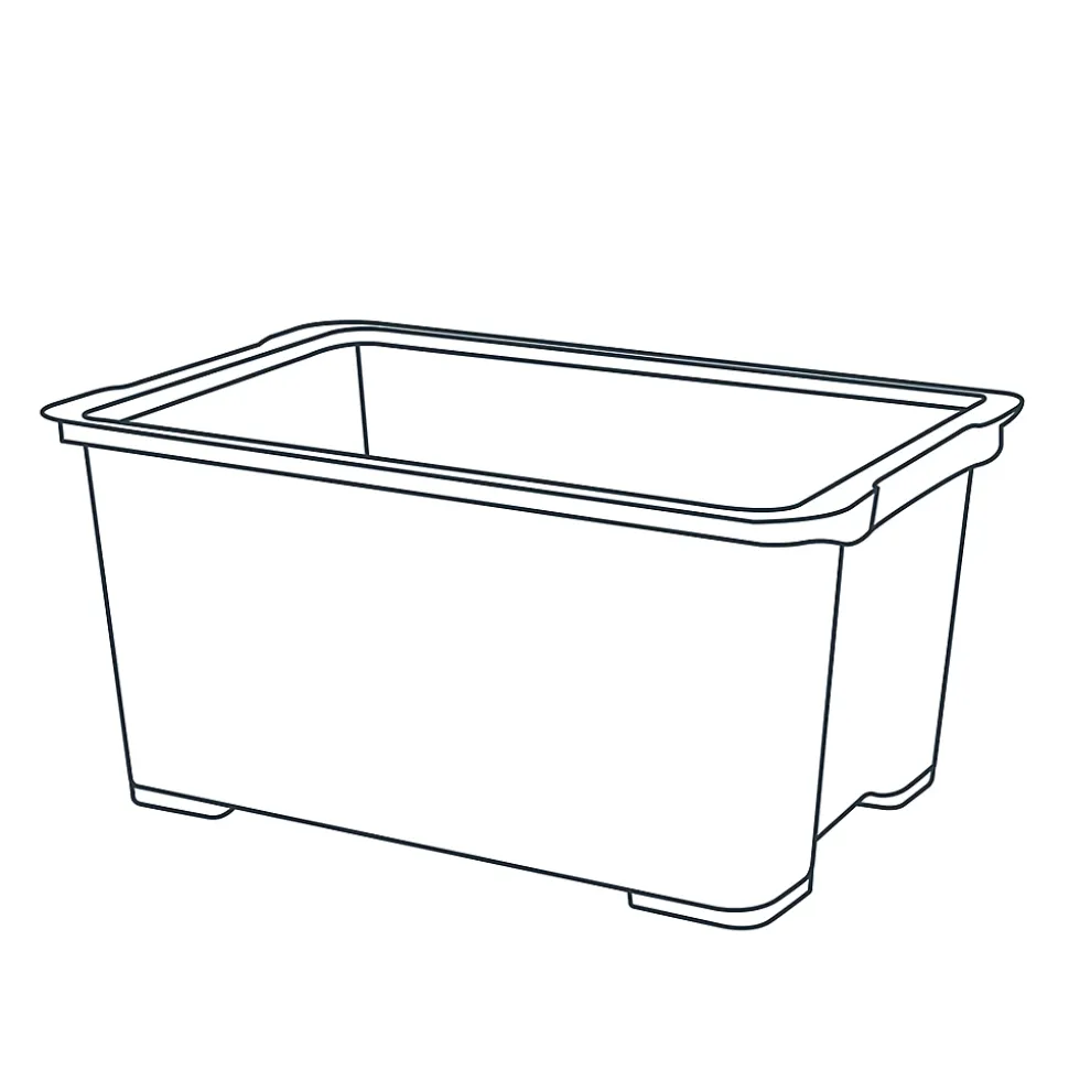Boîte en plastique 43 L Kaze transparent