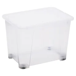Boîte en plastique 60 L Kaze transparent