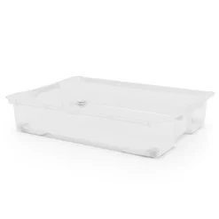 Boîte en plastique 50 L l.78,7 x H.15,9 x P.58,6 cm Kaze transparent