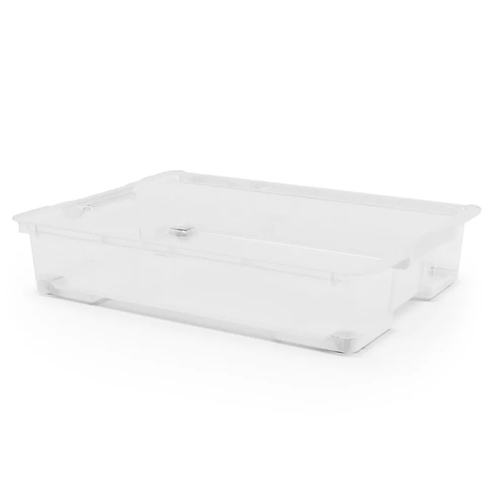 Boîte en plastique 50 L l.78,7 x H.15,9 x P.58,6 cm Kaze transparent