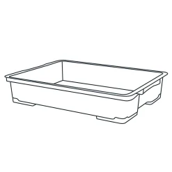 Boîte en plastique 50 L l.78,7 x H.15,9 x P.58,6 cm Kaze transparent