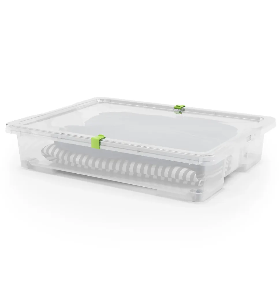 Boîte en plastique 50 L l.78,7 x H.15,9 x P.58,6 cm Kaze transparent