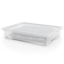 Boîte en plastique 50 L l.78,7 x H.15,9 x P.58,6 cm Kaze transparent