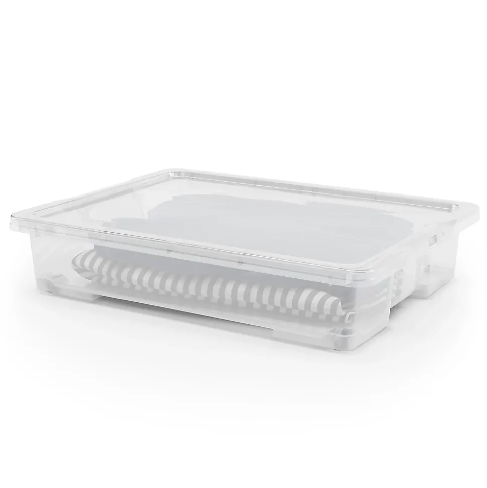 Boîte en plastique 50 L l.78,7 x H.15,9 x P.58,6 cm Kaze transparent