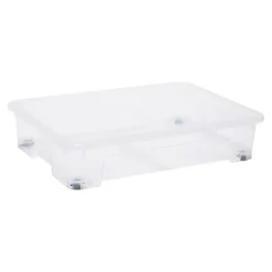 Boîte en plastique 50 L l.56 x H.17 x P.78 cm Kaze transparent