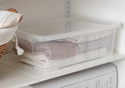 Boîte en plastique 29 L Kaze transparent
