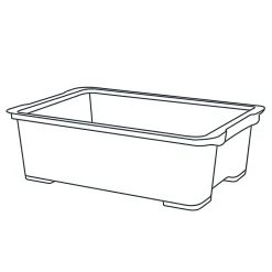 Boîte en plastique 29 L Kaze transparent