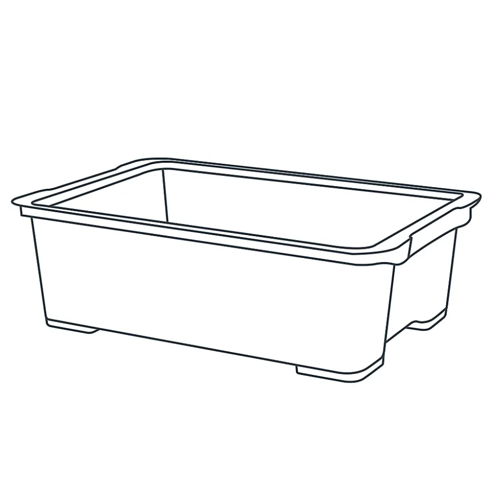 Boîte en plastique 29 L Kaze transparent