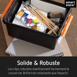 Boîte en plastique noir Smartstore Pro 31 L