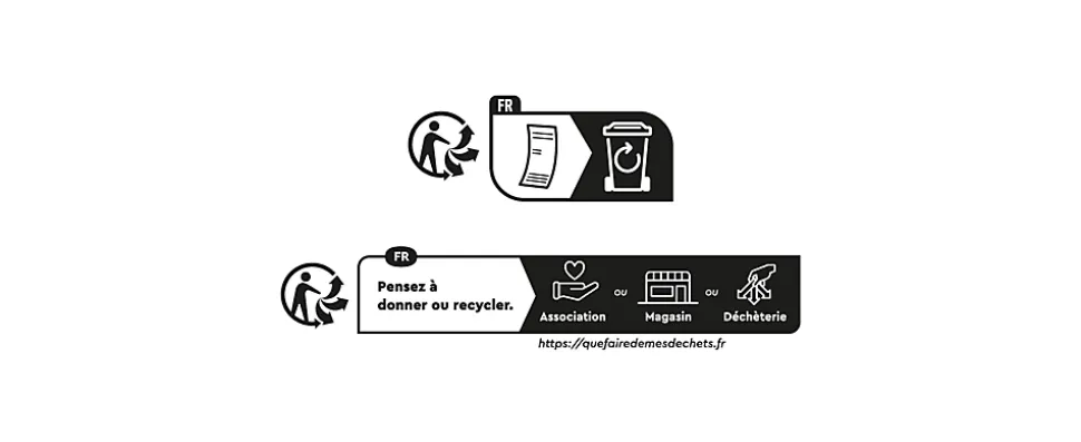 Boîte en plastique recyclé GoodHome Xago gris 24 L (M)