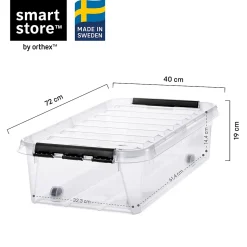 Boîte en plastique transparent Smartstore Classic 35L