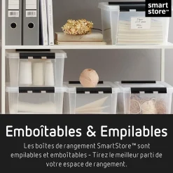 Boîte en plastique transparent Smartstore Classic 35L