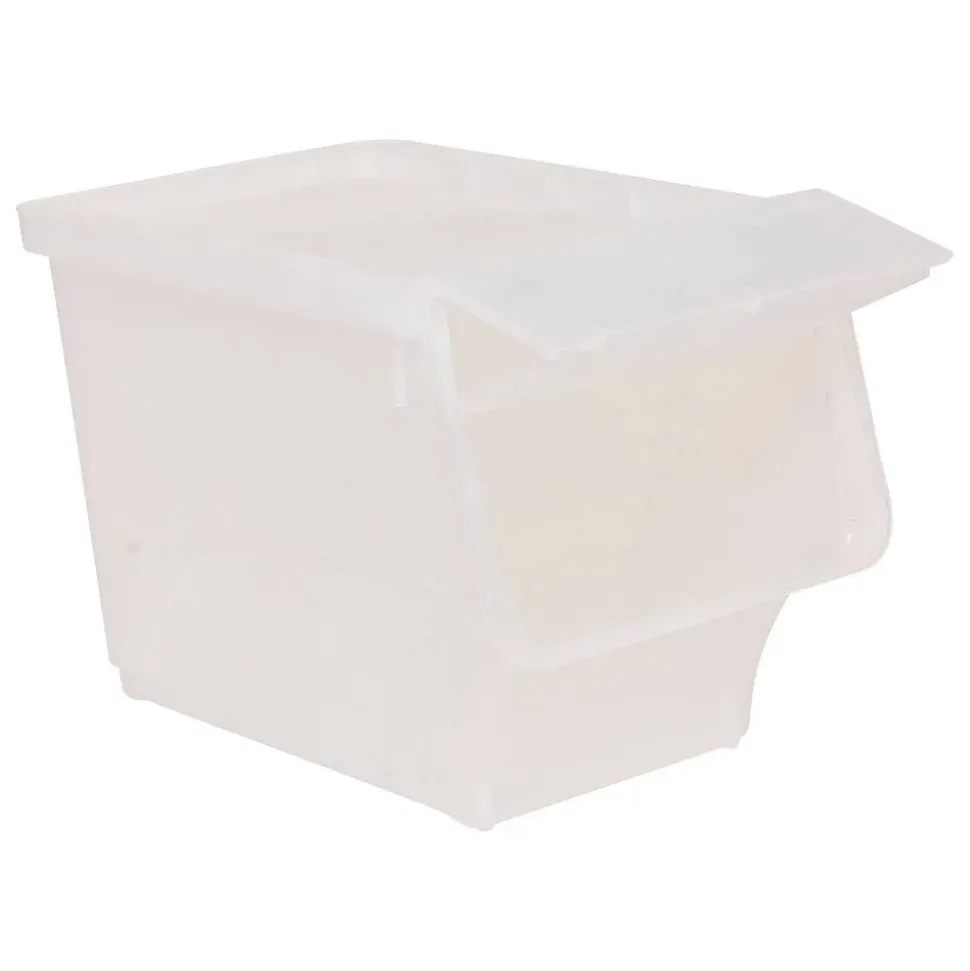 Boîte en plastique transparente à ouverture frontale 24L - 5Five