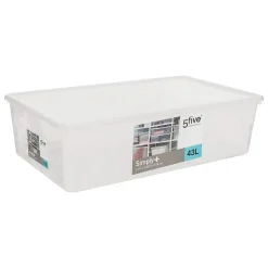 Boîte en plastique transparente 43L Simply+ - 5Five