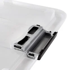 Boîte multi usages avec couvercle 12 litres - Transparent