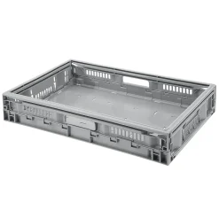 Boîte pliable en plastique recyclé GoodHome Foldie gris 21 L