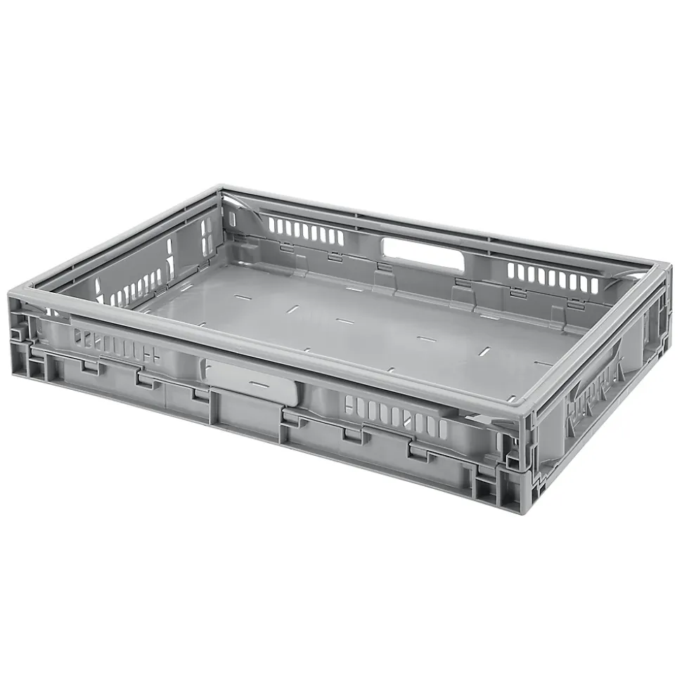 Boîte pliable en plastique recyclé GoodHome Foldie gris 21 L