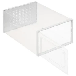 Boîte range-chaussures Stak L en plastique - Transparent- 5five
