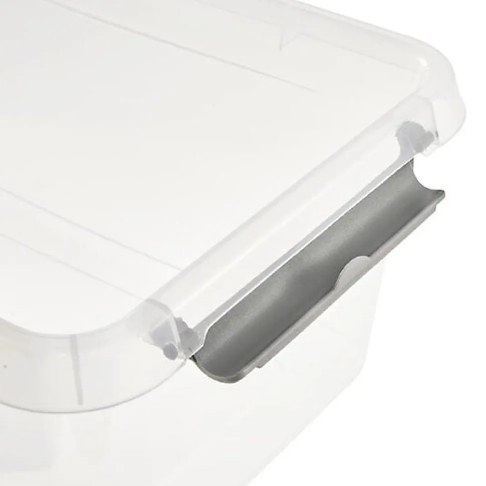 Boîte transparente empilable avec couvercle 4,5 litres