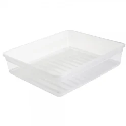 Boîte transparente plate 9 litres anti poussière
