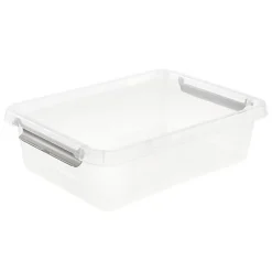 Boîte transparente plate 8,5 litres ClipBox