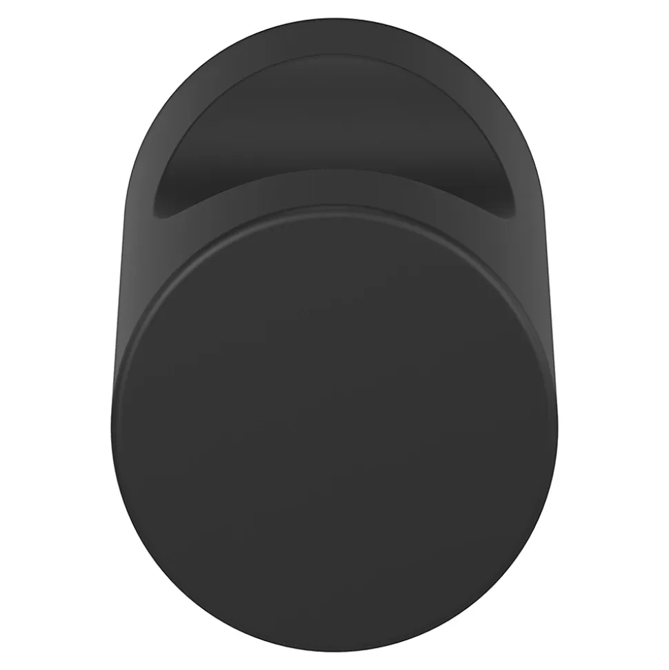 Bouton de meuble arrondi GoodHome Dizel noir Ø2cm x h. 2.5cm x p.2.5cm
