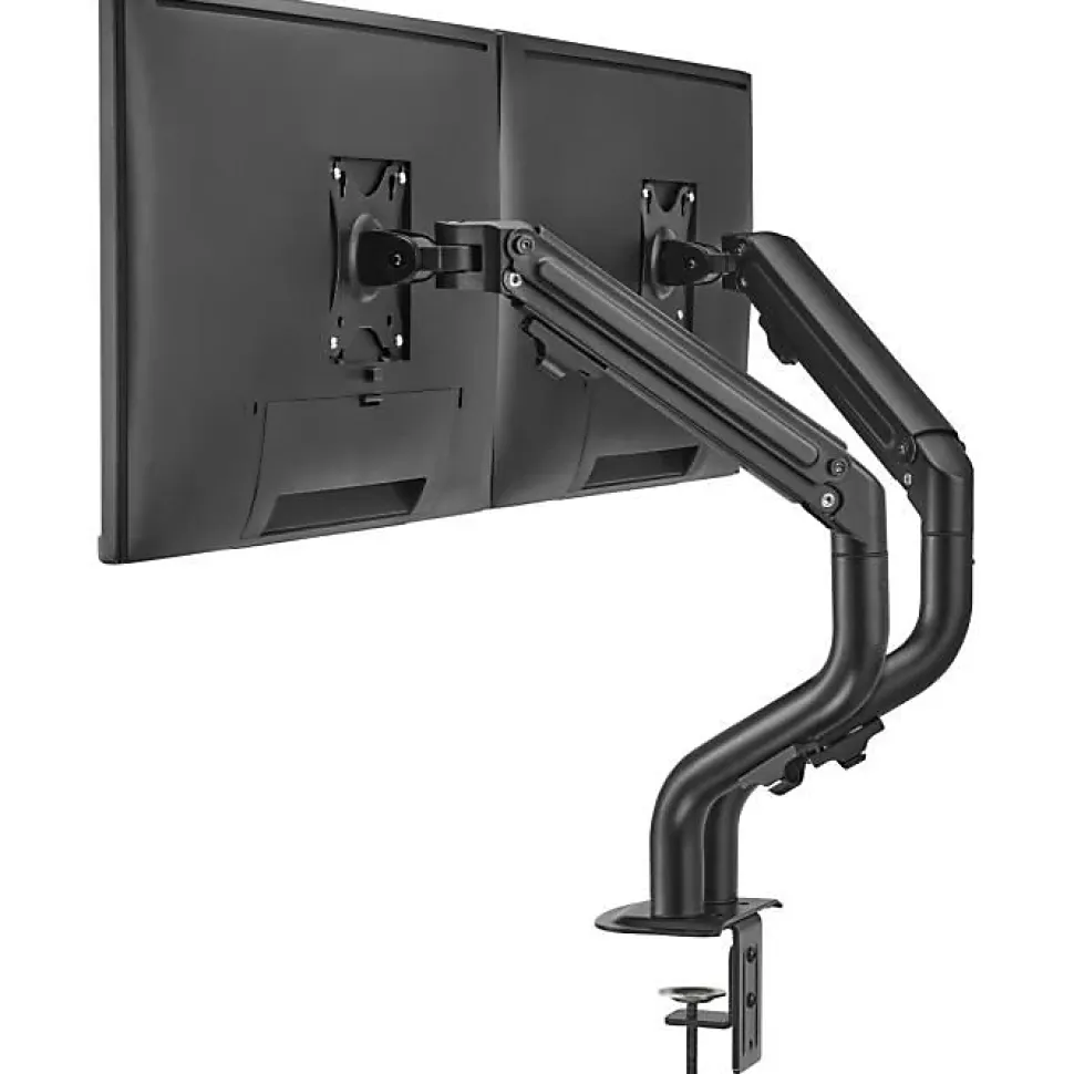 Bras articule double OPLITE MT10 pour 2 ecrans 17-32 pouces Noir mat VESA 75/100 reglable