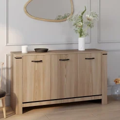 Buffet 140 cm IDAHO 3 portes design contemporain