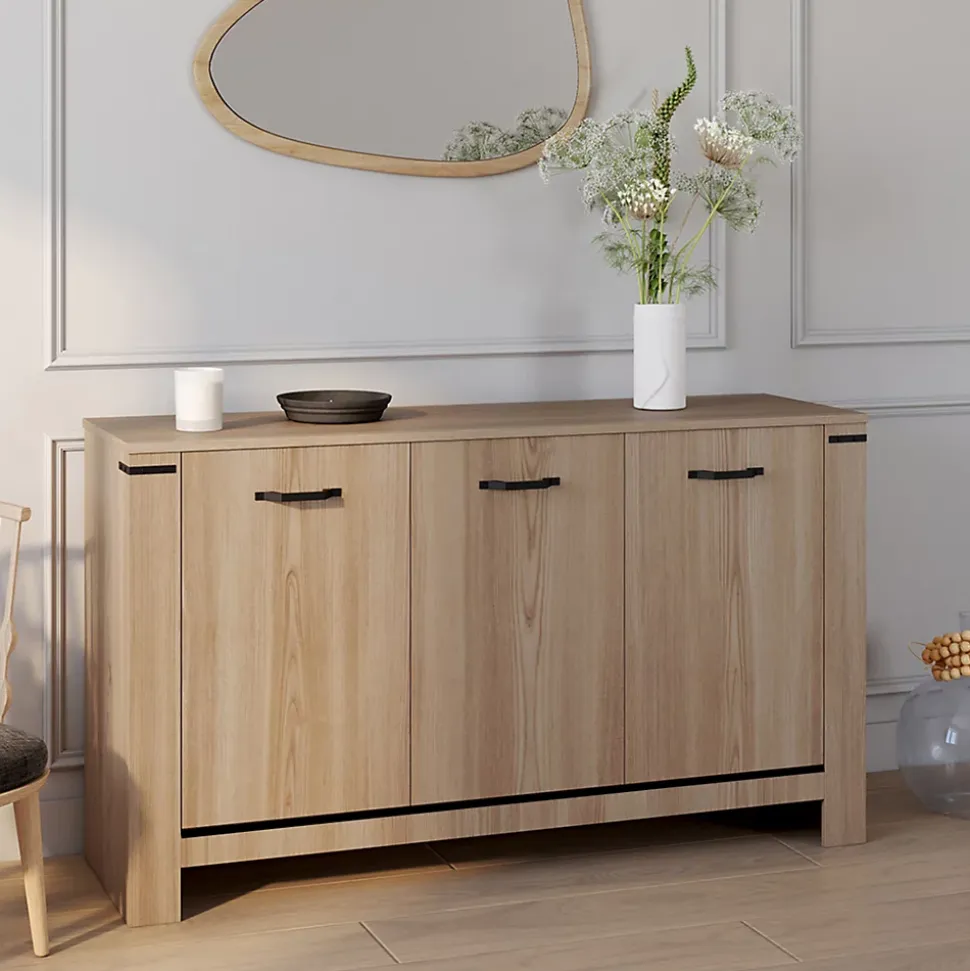 Buffet 140 cm IDAHO 3 portes design contemporain