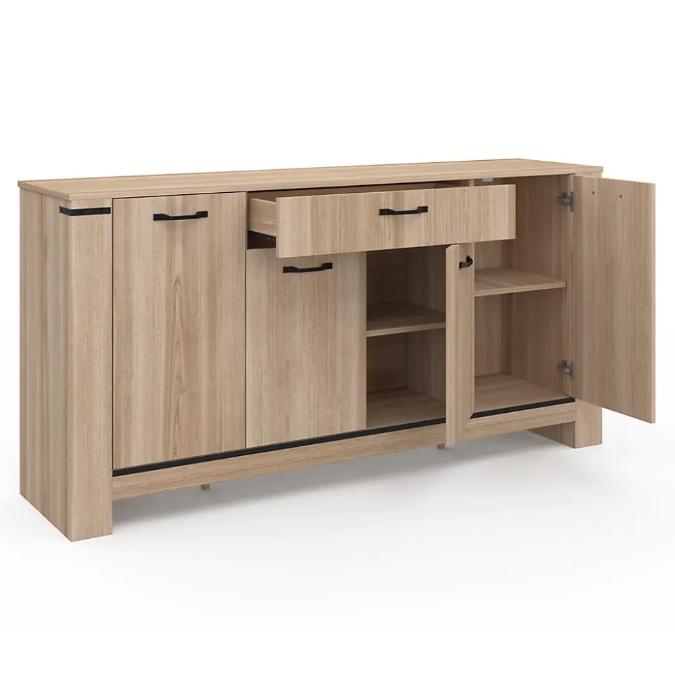 Buffet 160 m IDAHO 4 portes avec tiroir design contemporain