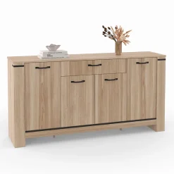 Buffet 160 m IDAHO 4 portes avec tiroir design contemporain