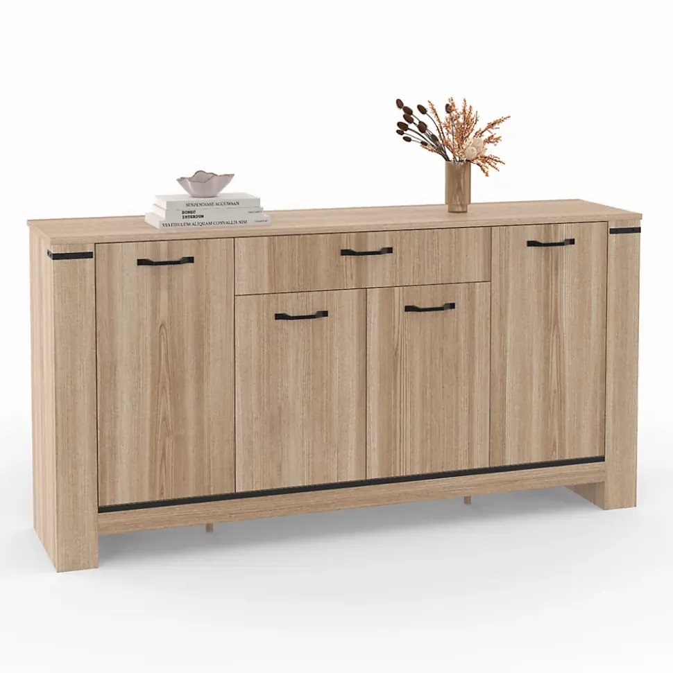 Buffet 160 m IDAHO 4 portes avec tiroir design contemporain