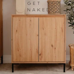 Buffet 2 Portes 1 Étagère L81 cm - PLOCK