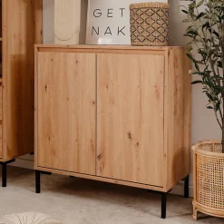 Buffet 2 Portes 1 Étagère L81 cm - PLOCK