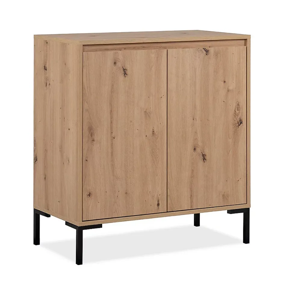 Buffet 2 Portes 1 Étagère L81 cm - PLOCK