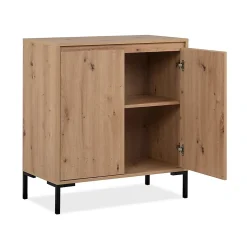 Buffet 2 Portes 1 Étagère L81 cm - PLOCK