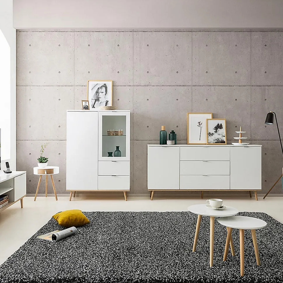 Buffet 2 Portes 3 Tiroirs L180 cm - COPENHAGUE