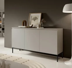 Buffet 3 portes beige 150 cm BEMMI