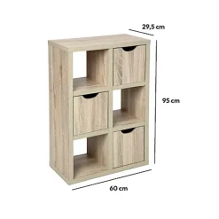 Buffet 3 portes Effet chêne naturel Bivoak - Atmosphera