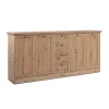 Buffet 4 portes et 4 tiroirs avec poignées en métal L200 cm - TIMBER