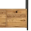 Buffet 3 portes style industriel bois-noir - DRAGOR
